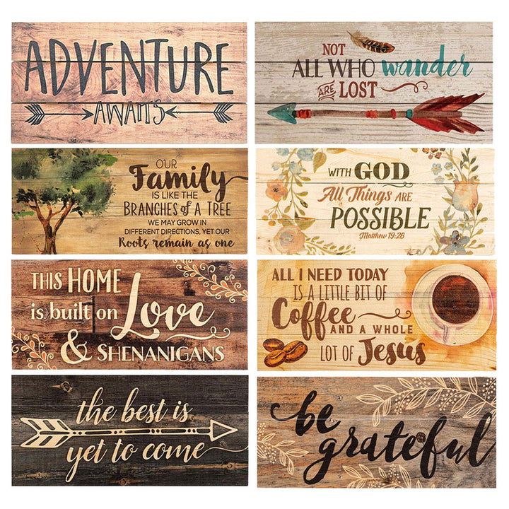 Year Round Fun Wooden Hanging Signs For Indoors or Outdoors