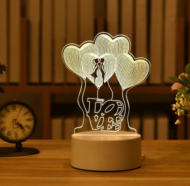 Light up a Face with an Acrylic LED Night Light - A Heartfelt Gift for Your Loved One