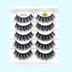 Mink False Eyelashes 3D False Eyelashes Five Pairs Of Soft Cotton Stalk Eyelashes