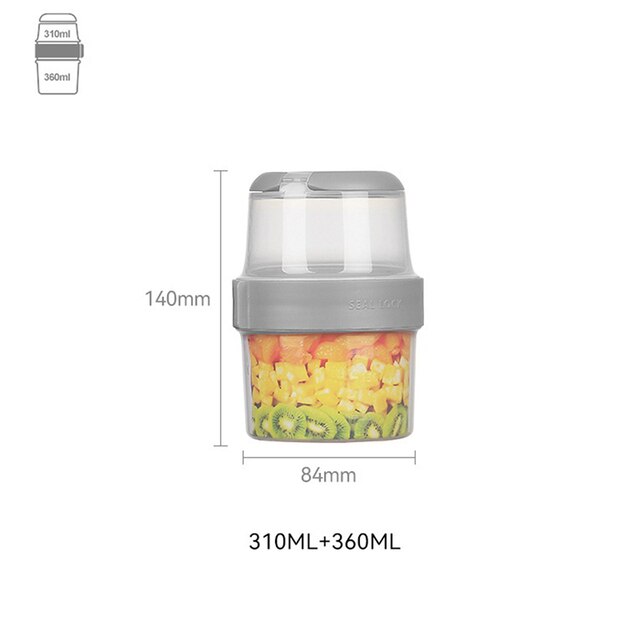 Rely on Superior Freshness with the Fresh-Keeping Food Container: Dual-Purpose, Odor-Free, and Travel-Ready!