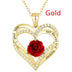 Women's Fashion Love Rose Necklace