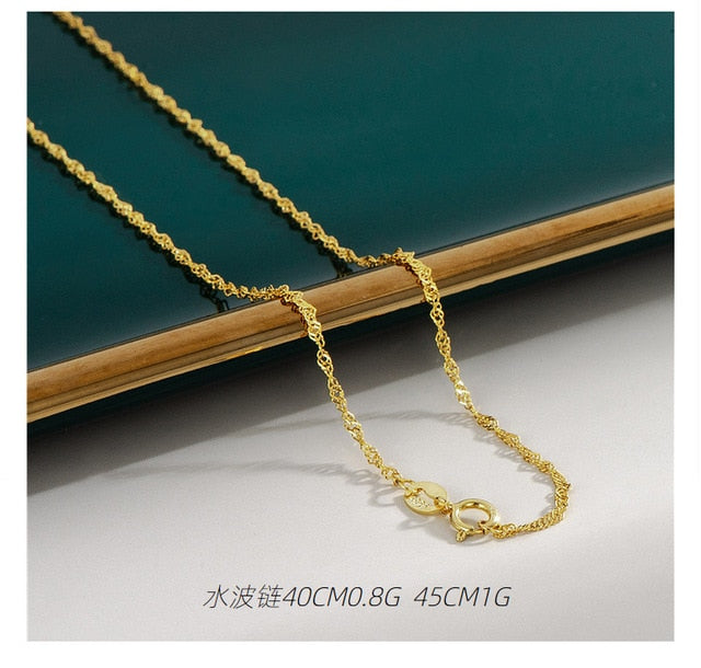 Radiant Elegance: Transform Your Look with Our Exquisite 18K Gold Plated Necklaces!