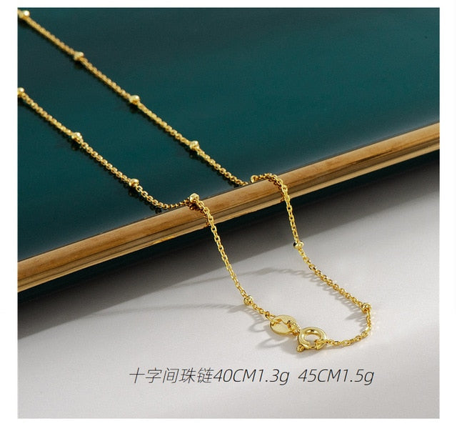 Radiant Elegance: Transform Your Look with Our Exquisite 18K Gold Plated Necklaces!