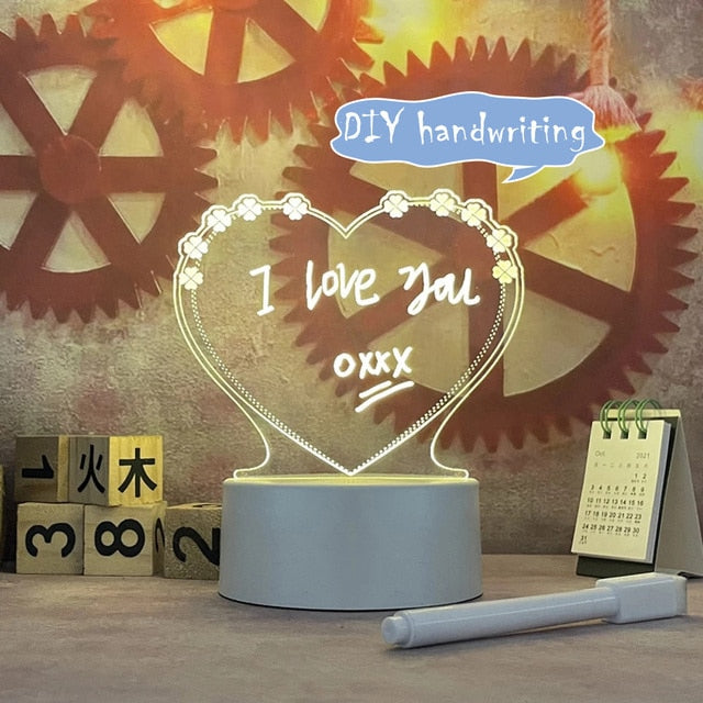 Light up a Face with an Acrylic LED Night Light - A Heartfelt Gift for Your Loved One