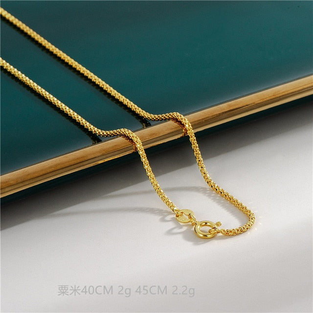 Radiant Elegance: Transform Your Look with Our Exquisite 18K Gold Plated Necklaces!