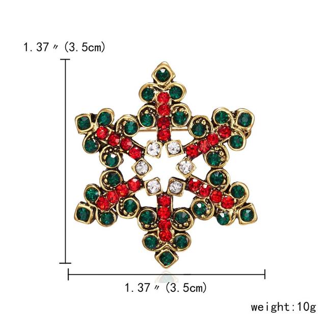 Spread Christmas Joy with Enamel Brooch Pin - Perfect Holiday Gift!