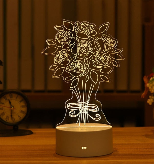 Light up a Face with an Acrylic LED Night Light - A Heartfelt Gift for Your Loved One