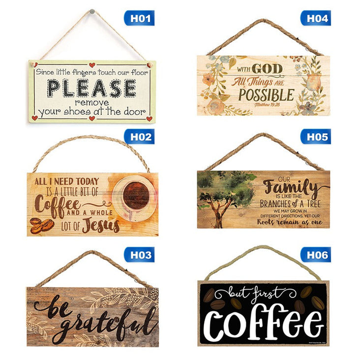 Year Round Fun Wooden Hanging Signs For Indoors or Outdoors