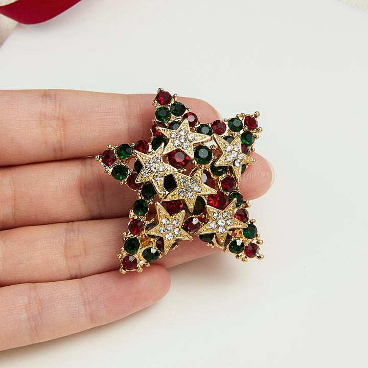 Spread Christmas Joy with Enamel Brooch Pin - Perfect Holiday Gift!