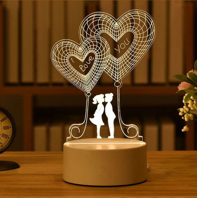 Light up a Face with an Acrylic LED Night Light - A Heartfelt Gift for Your Loved One