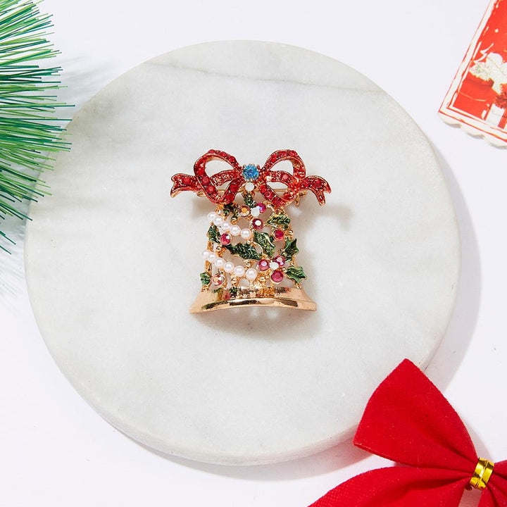 Spread Christmas Joy with Enamel Brooch Pin - Perfect Holiday Gift!