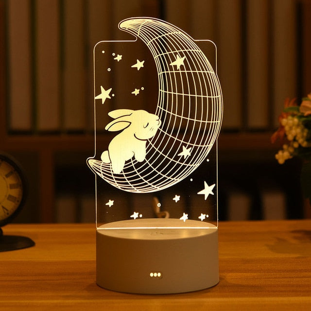 Light up a Face with an Acrylic LED Night Light - A Heartfelt Gift for Your Loved One