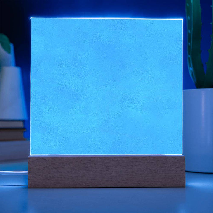 Precious Love Glow: LED Square Acrylic Night Light - Ideal Valentine's Day Gift for Your Incredible Wife 💖🌟