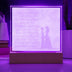 Love's Radiance: LED Square Acrylic Night Light - Perfect Wedding Gift for a Lifetime of Happiness 💖 🌈