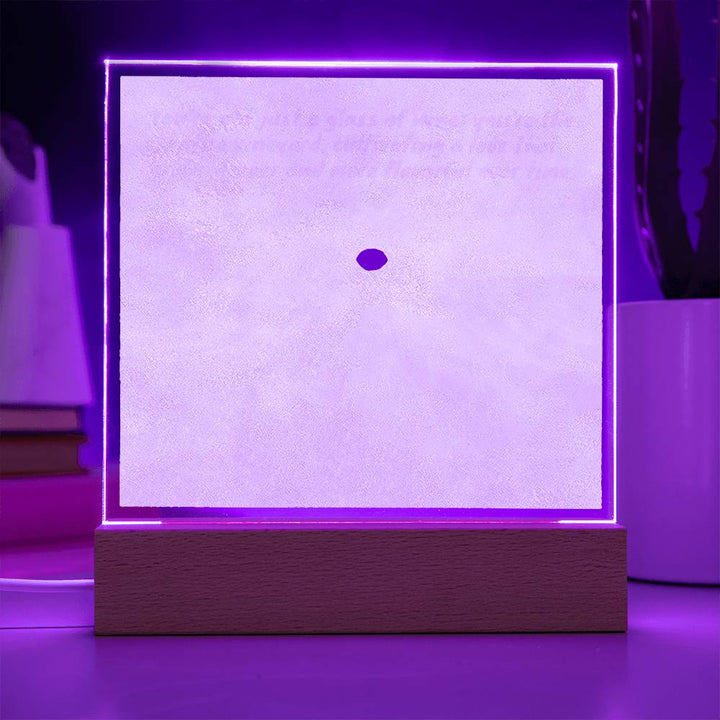 Vineyard Romance: LED Square Acrylic Night Light - Sunset Glow for Deeper Love🍇💖🌅