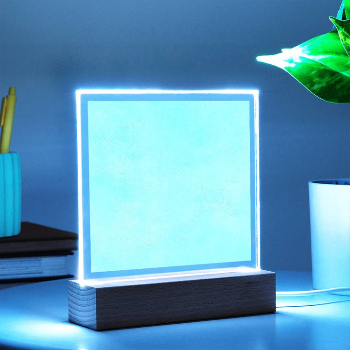 🌊 Set Sail on Love: LED Square Acrylic Night Light with Romantic Sailboat Scene 🚢💖