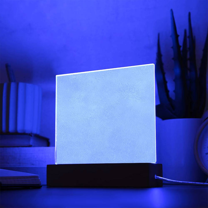 Precious Love Glow: LED Square Acrylic Night Light - Ideal Valentine's Day Gift for Your Incredible Wife 💖🌟