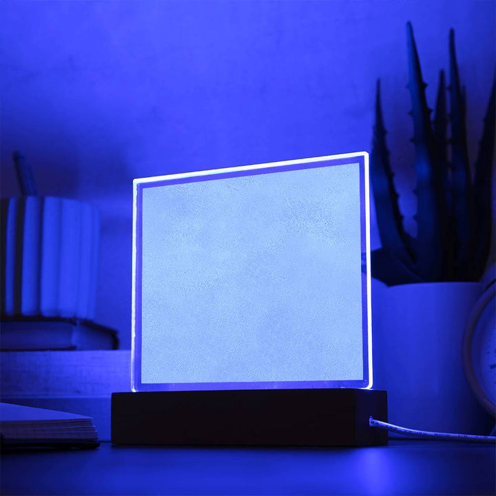 Treasured Love: LED Square Acrylic Night Light - Illuminate Your Romance with Golden Radiance💰 💖✨