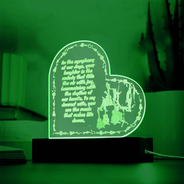 Harmony Unveiled: LED Heart-Shaped Night Light with Musical Notes and Guitars – A Poetic Ode to Love and Music!