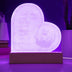 Glowing Love: LED Heart-Shaped Night Light with Rose Ring and Adorable Puppies – A Heartwarming Gift for Your Dog Loving Sigbificant Other!