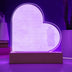 Enchanting Love Flow: LED Lighted Acrylic Heart on Wooden Base - A Radiant Tribute to Eternal Love