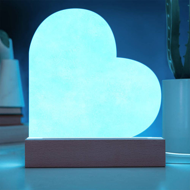 Heart's Delight: LED Heart-Shaped Night Light with Rose Ring and Adorable Puppies – A Bundle of Love for Your Dog Enthusiast!