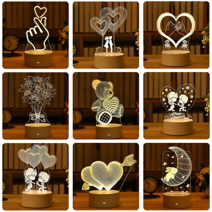 Light up a Face with an Acrylic LED Night Light - A Heartfelt Gift for Your Loved One