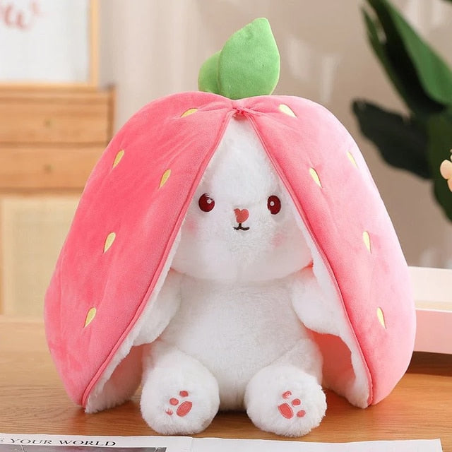 Unveil the Magic: Adorable Carrot Rabbit Plush Toy with a Surprise!