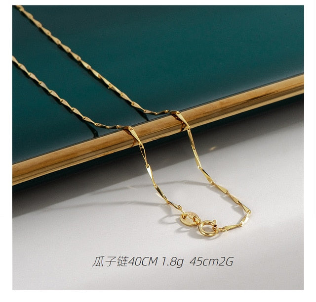 Radiant Elegance: Transform Your Look with Our Exquisite 18K Gold Plated Necklaces!