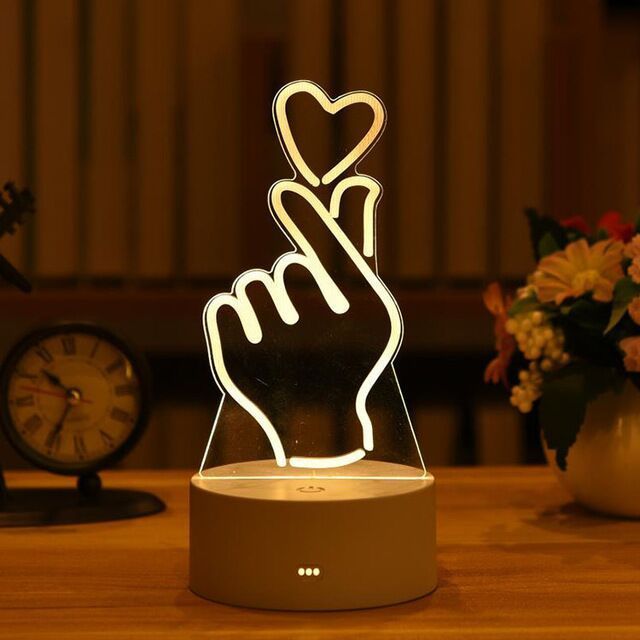 Light up a Face with an Acrylic LED Night Light - A Heartfelt Gift for Your Loved One