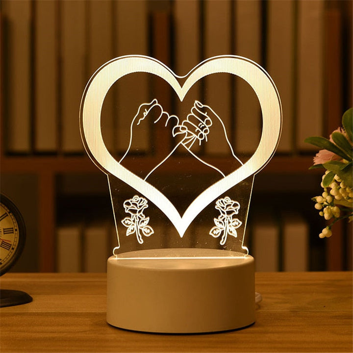 Light up a Face with an Acrylic LED Night Light - A Heartfelt Gift for Your Loved One