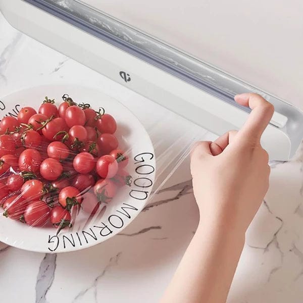 Elevate Your Kitchen Organization with the Magnetic Plastic Wrap Dispenser