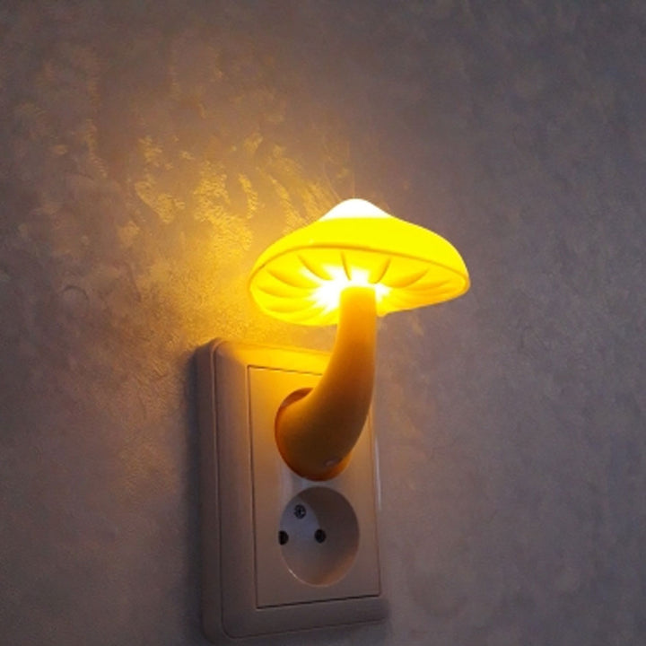 Create a Cozy Atmosphere with the LED Night Light Mushroom Wall Socket Lamp