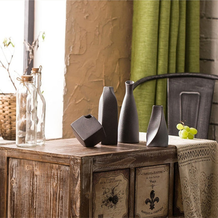 Elevate The Look of Your Space with the Timeless Elegance of the Black Glaze Vase!