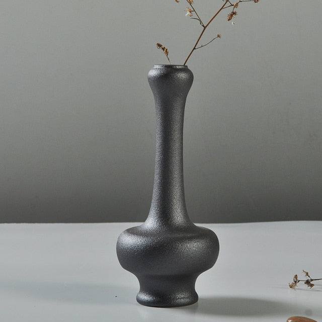 Elevate The Look of Your Space with the Timeless Elegance of the Black Glaze Vase!