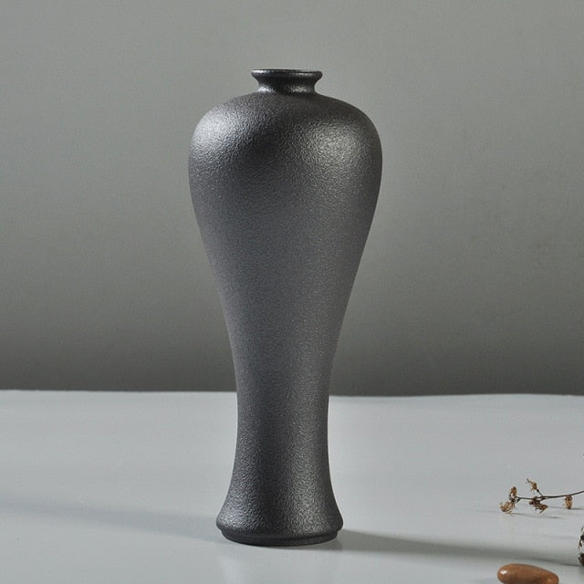 Elevate The Look of Your Space with the Timeless Elegance of the Black Glaze Vase!