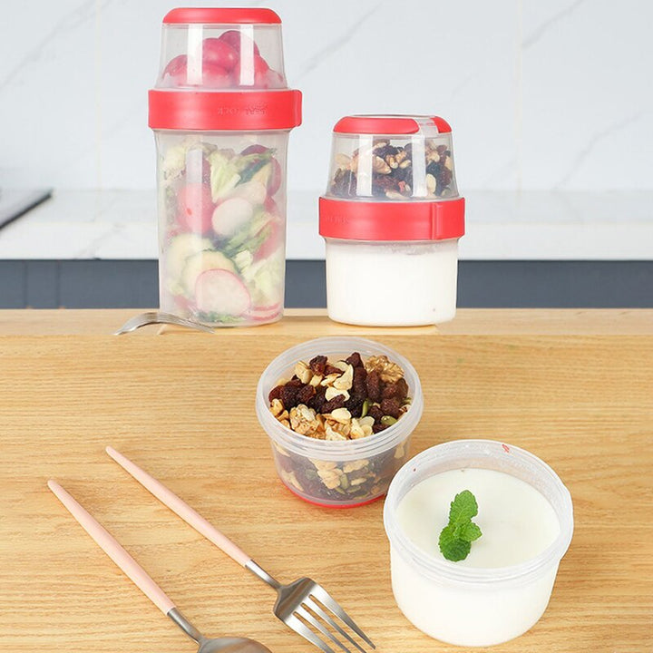 Rely on Superior Freshness with the Fresh-Keeping Food Container: Dual-Purpose, Odor-Free, and Travel-Ready!