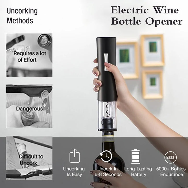 Uncork Your Favorite Wines Effortlessly with the Automatic Bottle Opener for Red Wine!