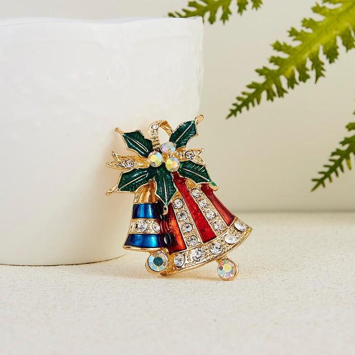 Spread Christmas Joy with Enamel Brooch Pin - Perfect Holiday Gift!