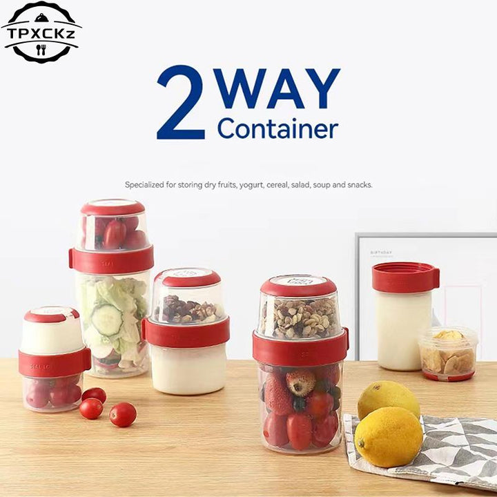 Rely on Superior Freshness with the Fresh-Keeping Food Container: Dual-Purpose, Odor-Free, and Travel-Ready!