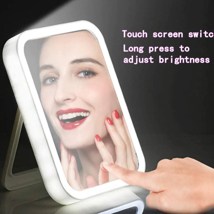 Look Your Best Anywhere with our Portable Lighted Makeup Mirror!